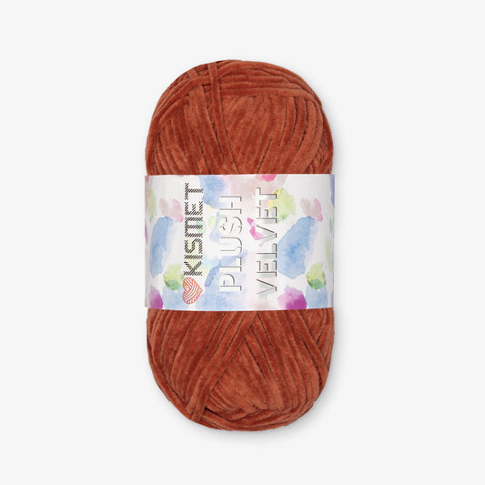 Plush Velvet Burnt Sienna Col.38 - Ragland Fabrics