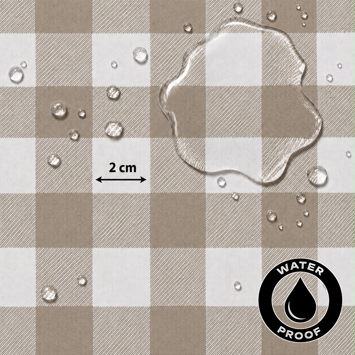 Gingham Large Stone Waterproof