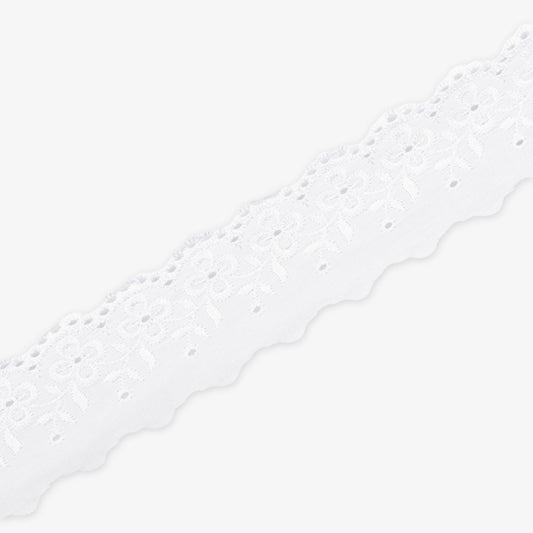 Anglaise Lace White (MEA95A) - Ragland Fabrics