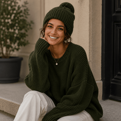 Wool 'Feels Like Cashmere' Bottle Green FLC21 - Ragland Fabrics