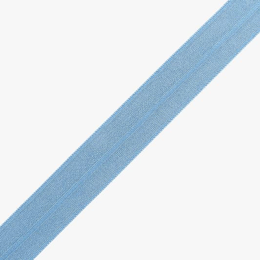 Elastic Fold Over | Lip Elastic 20mm | Baby Blue Sheen - Ragland Fabrics