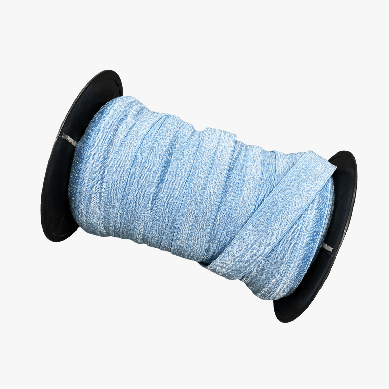 Elastic Fold Over | Lip Elastic 20mm | Baby Blue Sheen - Ragland Fabrics