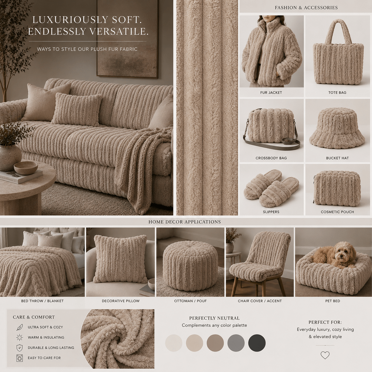 Corduroy Luxury Fur - Puppy 5 - Ragland Fabrics