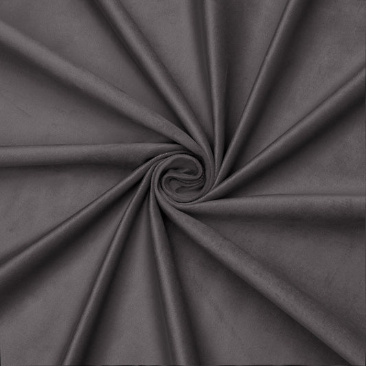 Bella Rosa Plain Velvet 140cm Graphite 102 - Ragland Fabrics