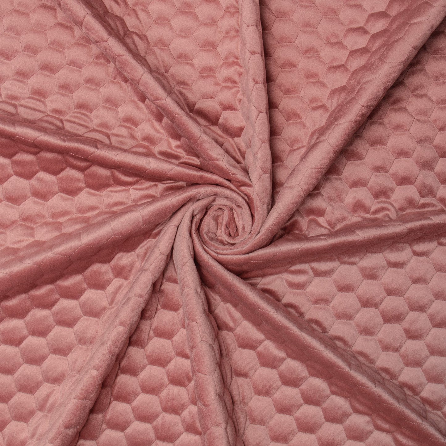 Bellahex Quilted Velvet 140cm Spiced Coral - Ragland Fabrics