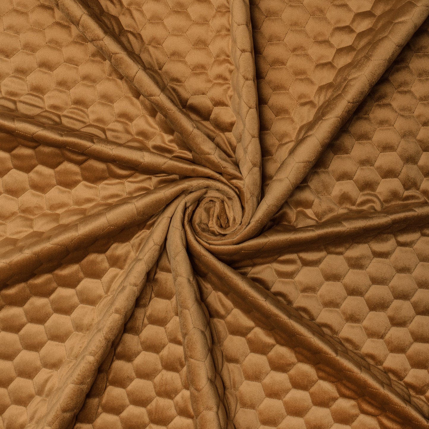 Bellahex Quilted Velvet 140cm Umber - Ragland Fabrics