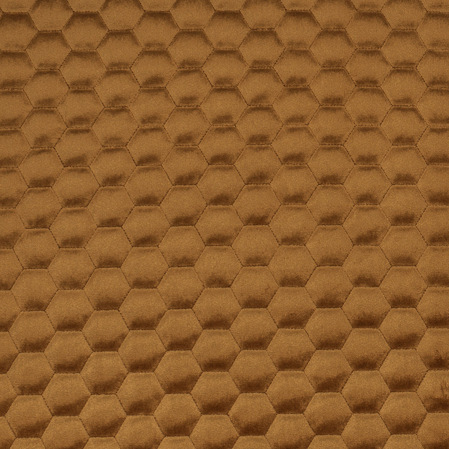 Bellahex Quilted Velvet 140cm Umber - Ragland Fabrics