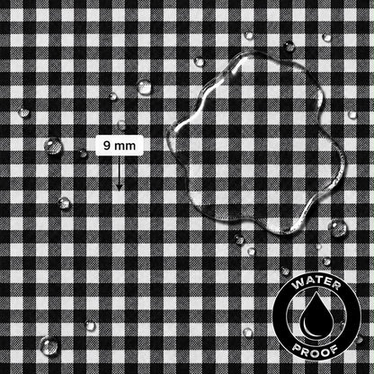 Gingham Small Black Waterproof