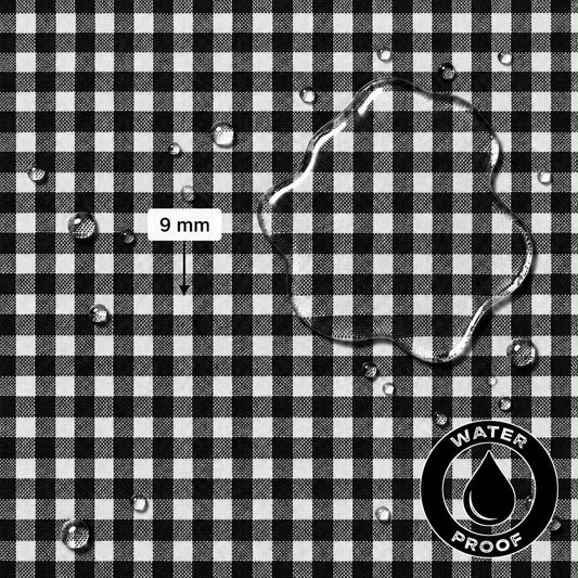 Gingham Small Black Waterproof