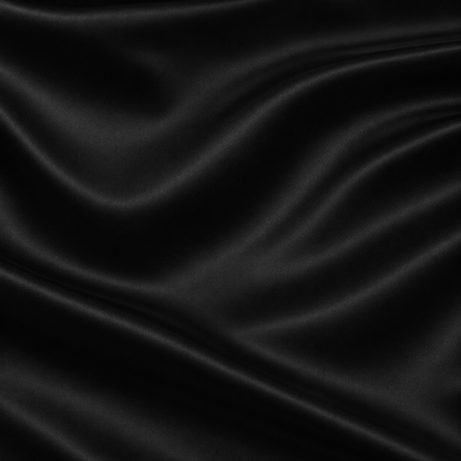 Stretch Satin Jet Black #19 140cm