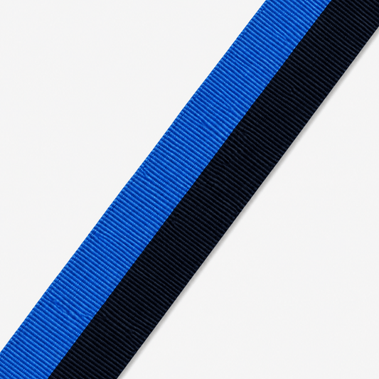 Polyester Tape 32mm Black & Blue - Ragland Fabrics