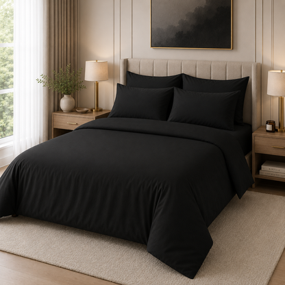 Sheeting Poly Cotton Black