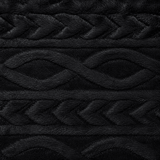 Chain Link Luxury Fur - Black - Ragland Fabrics