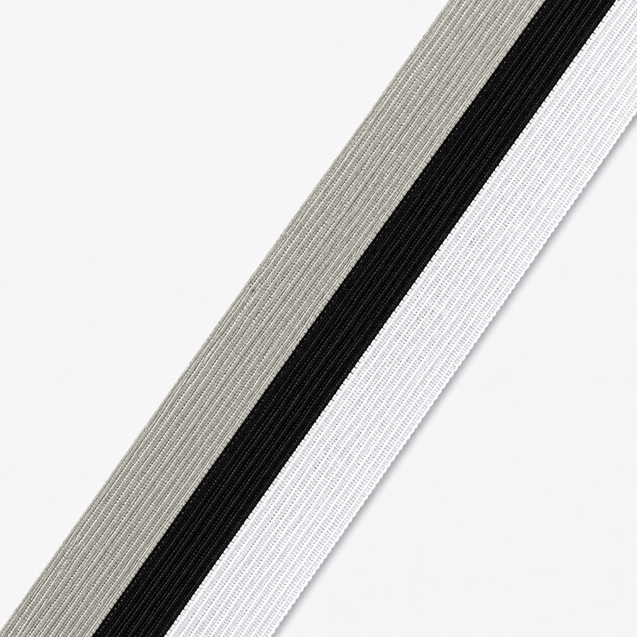 Polyester Tape 45mm Grey / Black / White - Ragland Fabrics