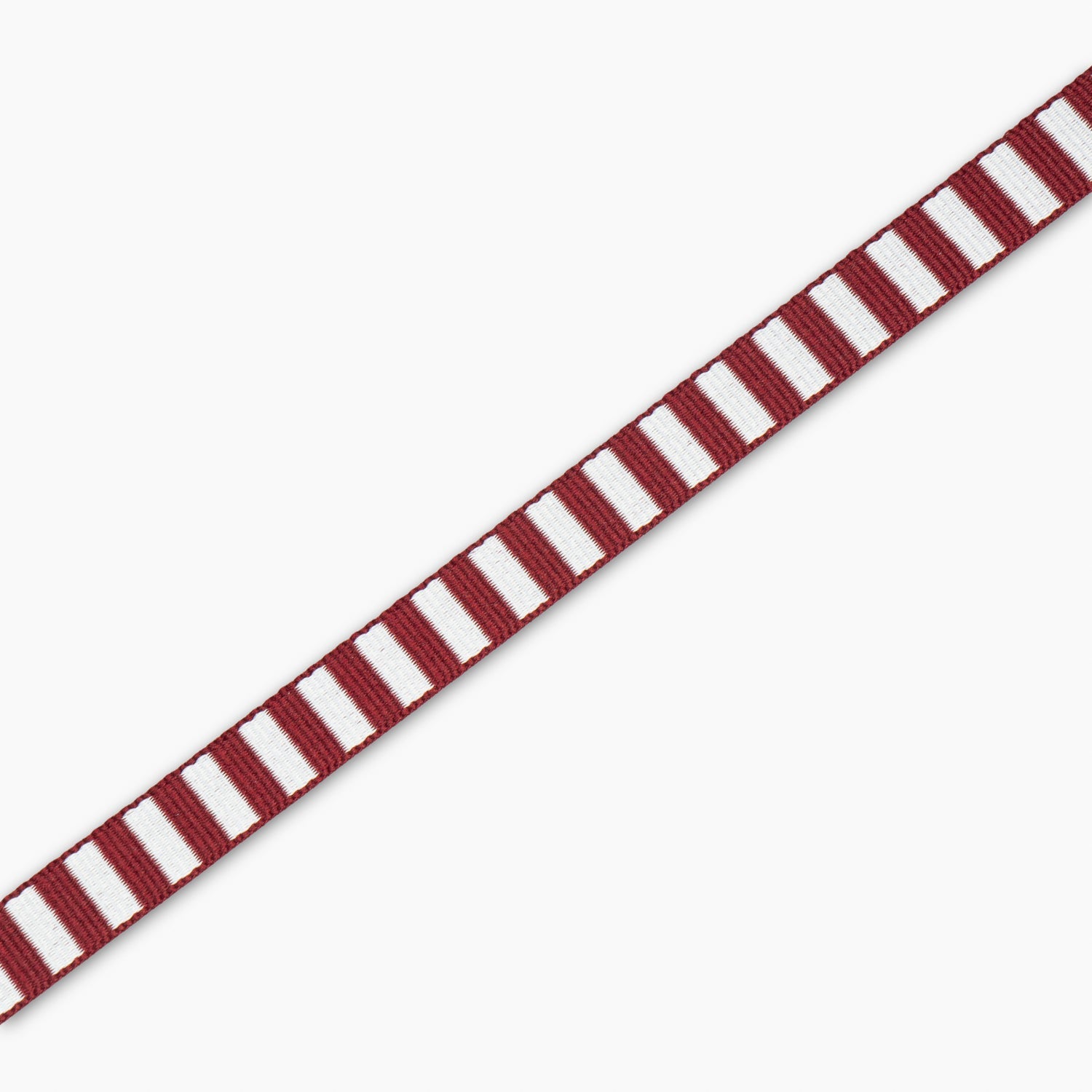 Blazer Braid - Maroon/White - Ragland Fabrics