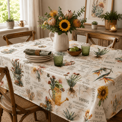 Printed Vinyl Blomme - Ragland Fabrics