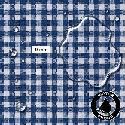 Gingham Small Navy Waterproof