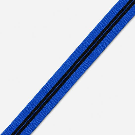Polyester Tape 25mm Royal/Black - Ragland Fabrics