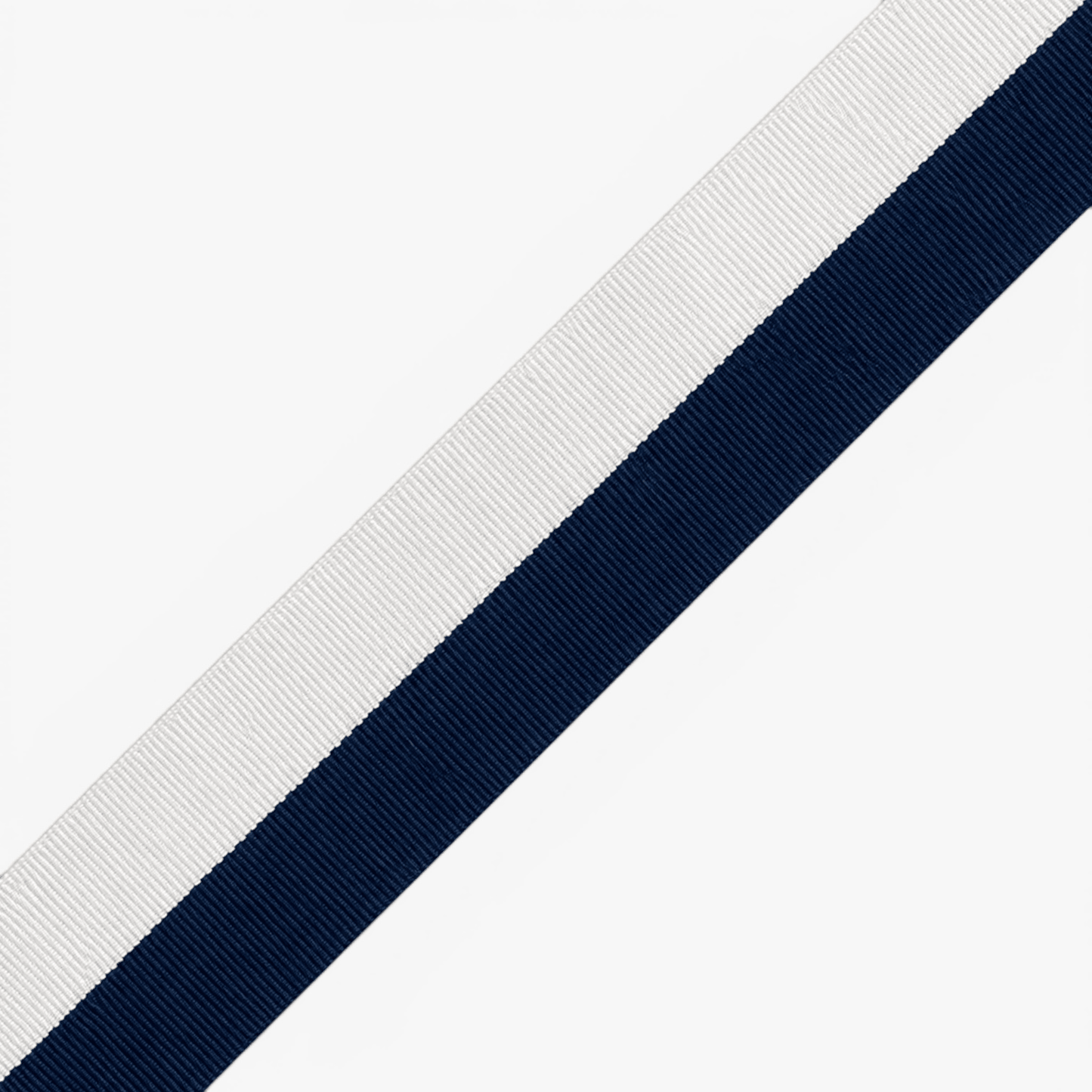 Polyester Tape ±55mm Navy/White Stripe - Ragland Fabrics