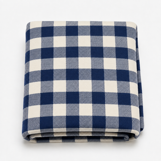 Last Of The Bests | 1.2m x 2.4m Checked Blue