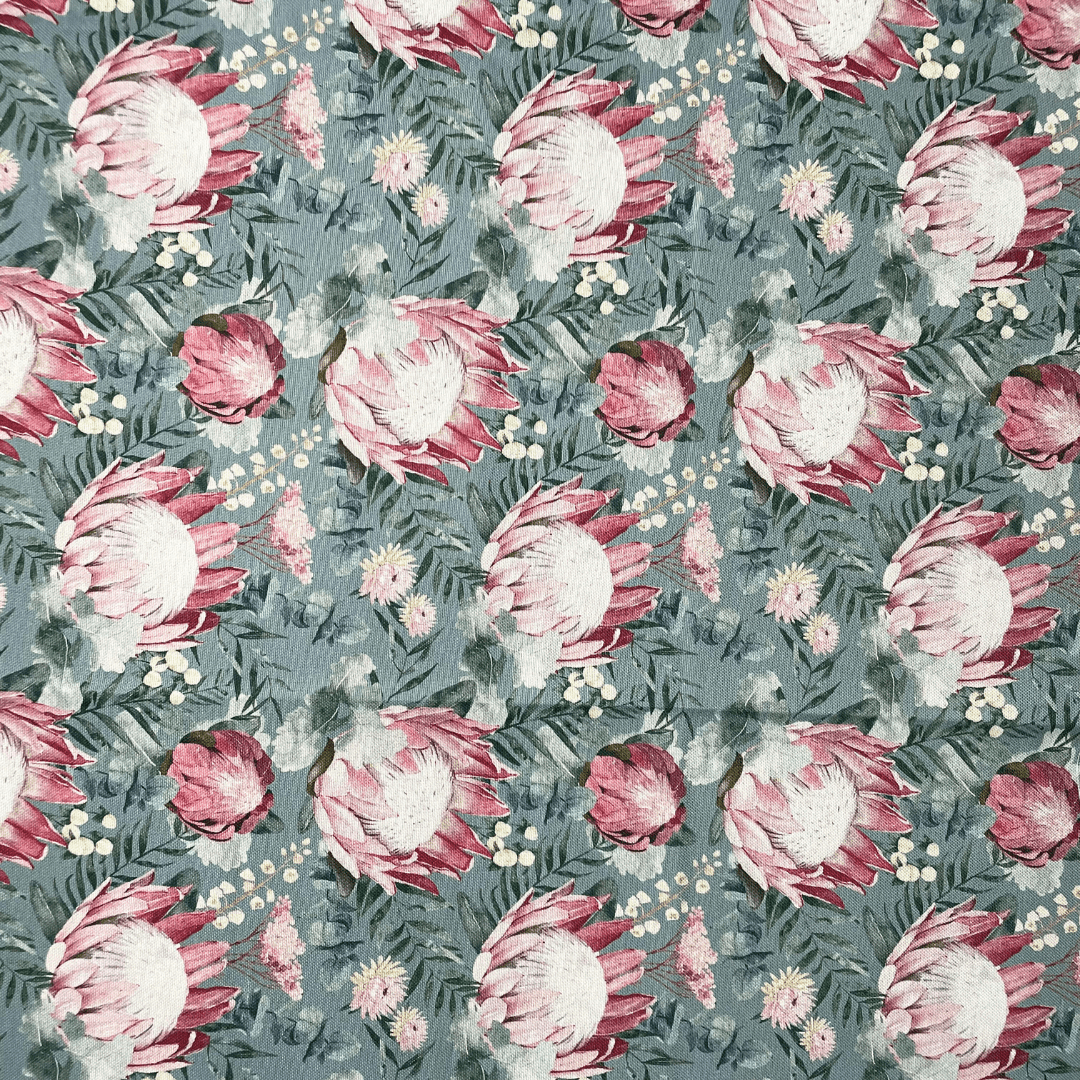 Box Weave Furnishing Protea Duck Egg