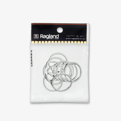 Bra Rings - 25mm Metal | White | Black - Ragland Fabrics