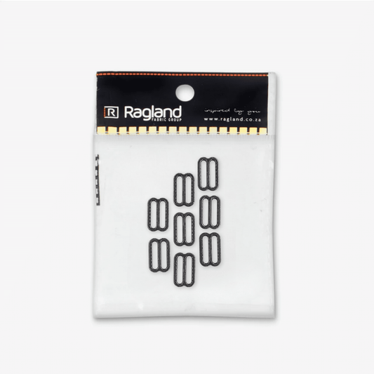Bra Strap Adjuster - 15mm | Black - Ragland Fabrics
