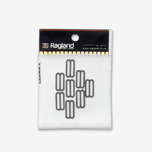 Bra Strap Adjuster - 22mm | Black - Ragland Fabrics