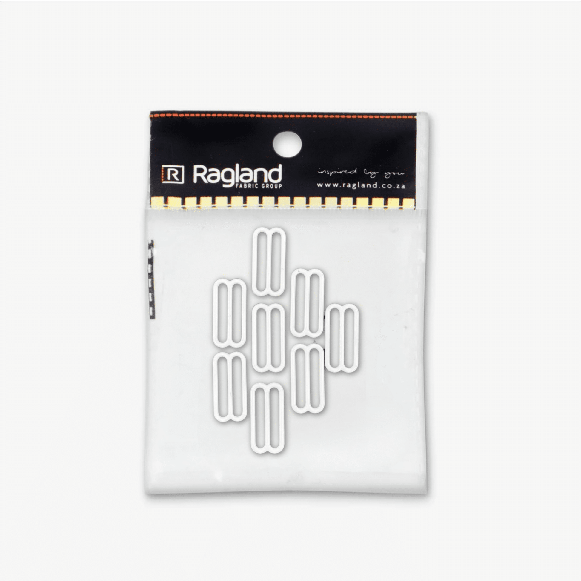 Bra Strap Adjuster - 22mm | White - Ragland Fabrics