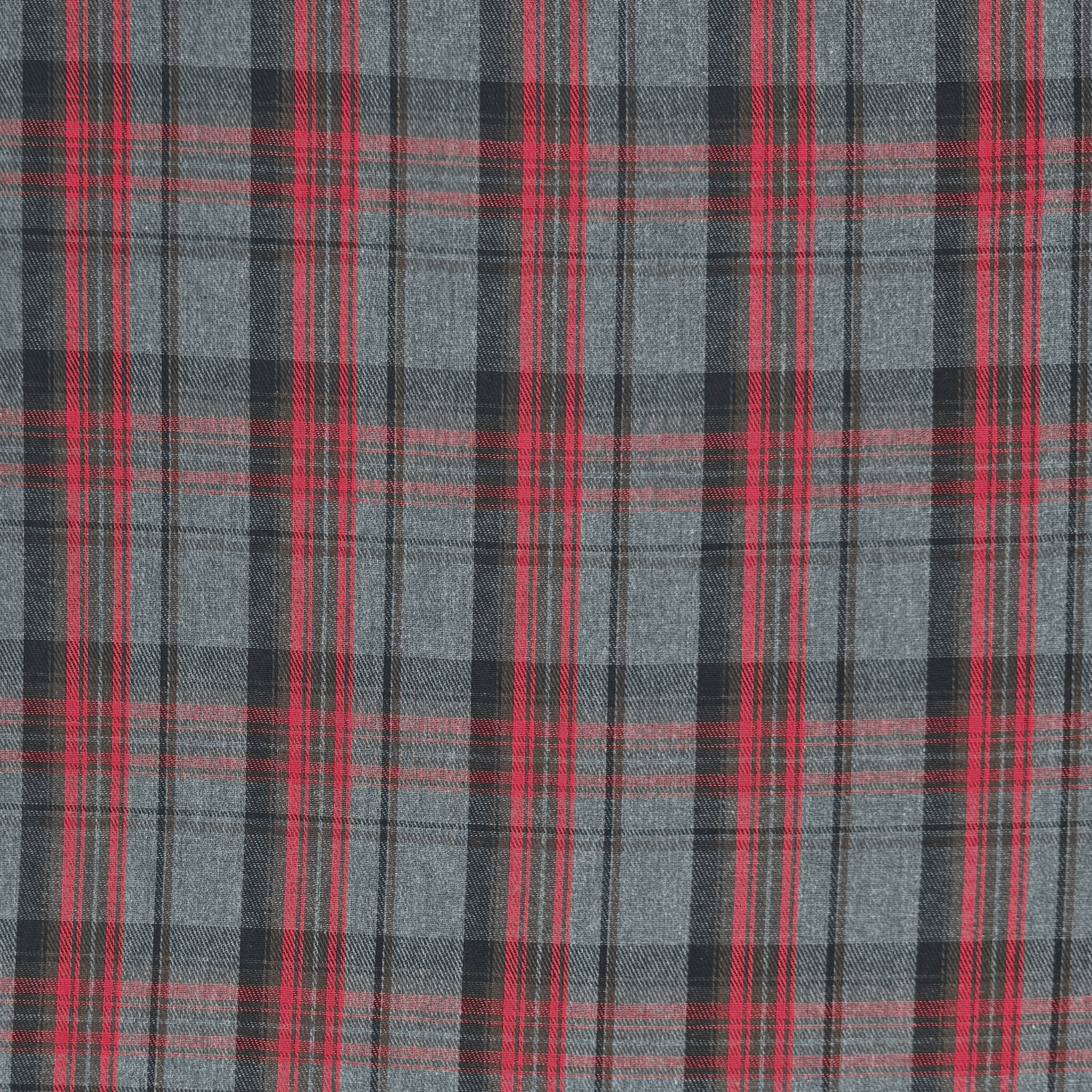 Brushed Checks Red/Charcoal 4 - Ragland Fabrics