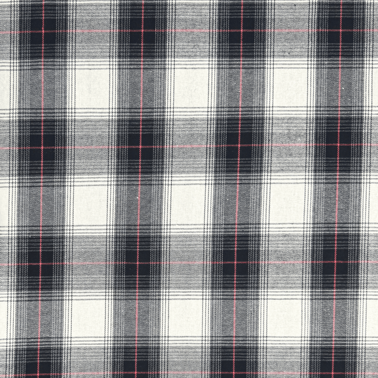 Brushed Checks Black/White 2 - Ragland Fabrics