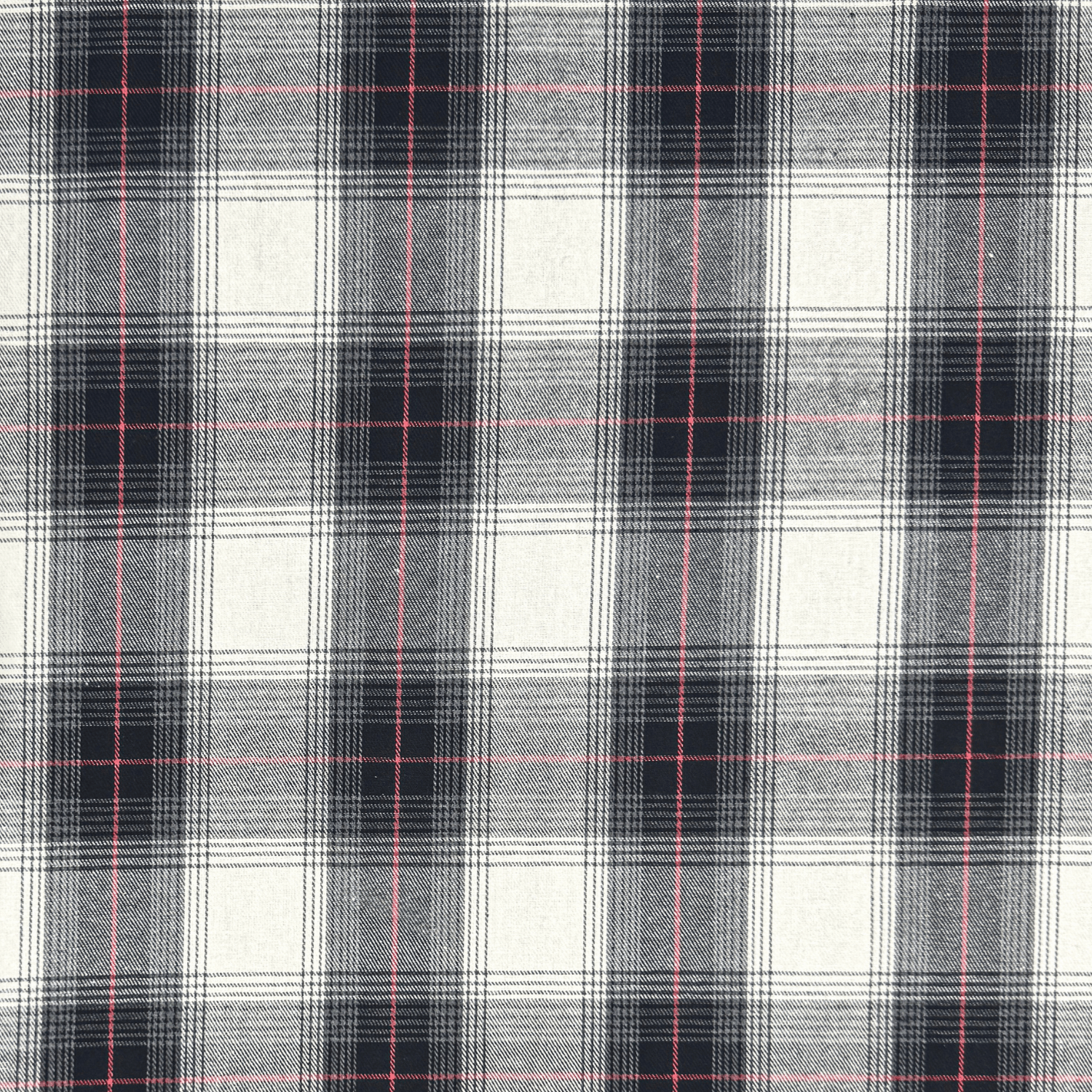 Brushed Checks Black/White 2 - Ragland Fabrics
