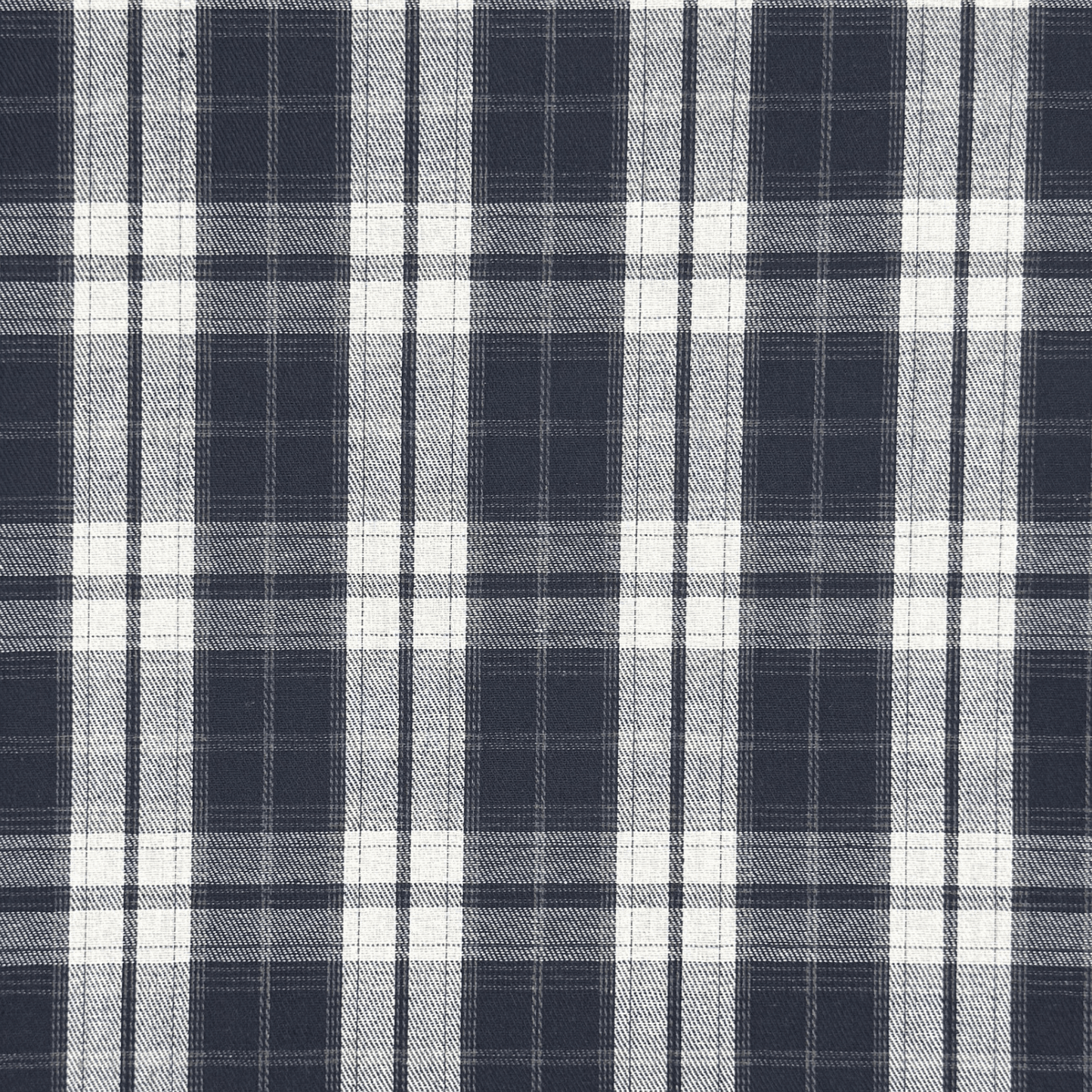 Brushed Checks Navy/White 6 - Ragland Fabrics