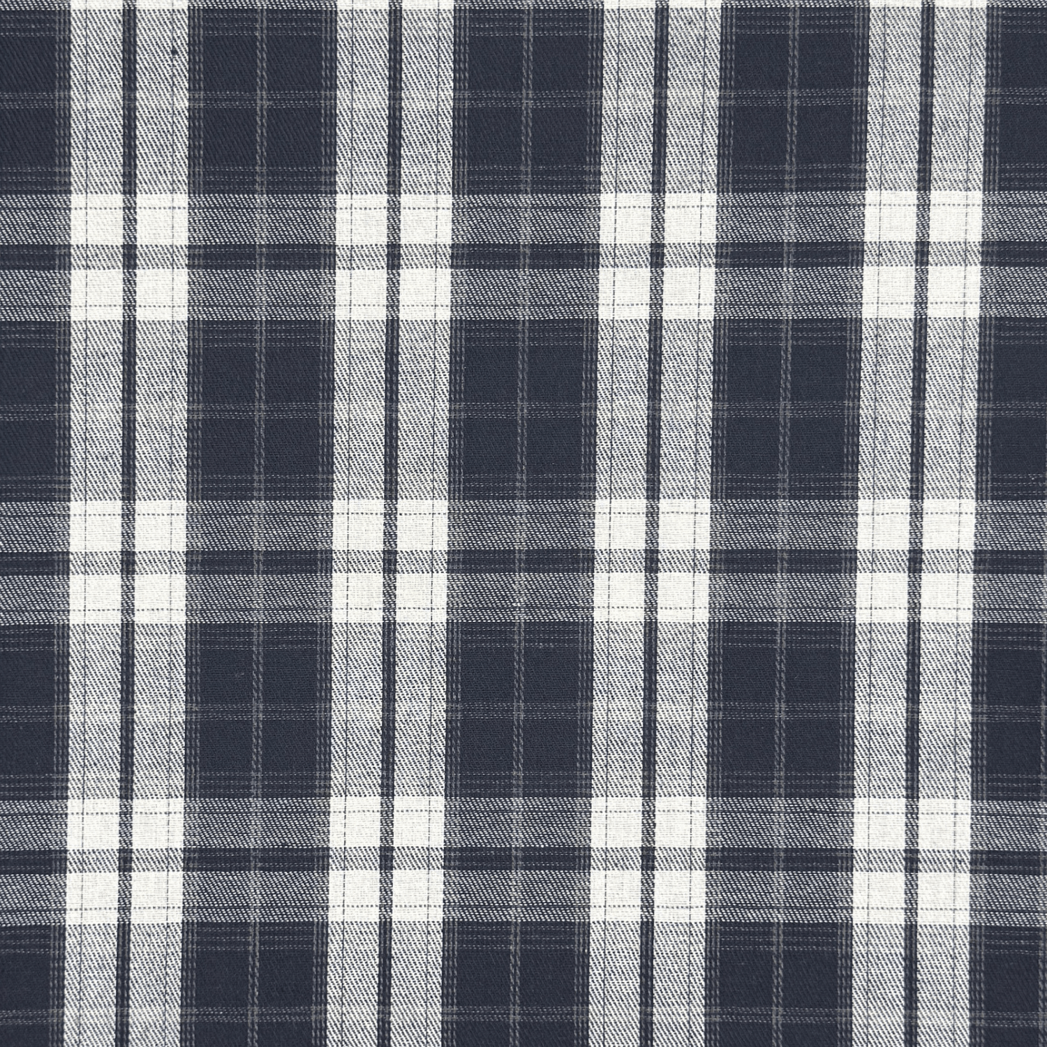Brushed Checks Navy/White 6 - Ragland Fabrics