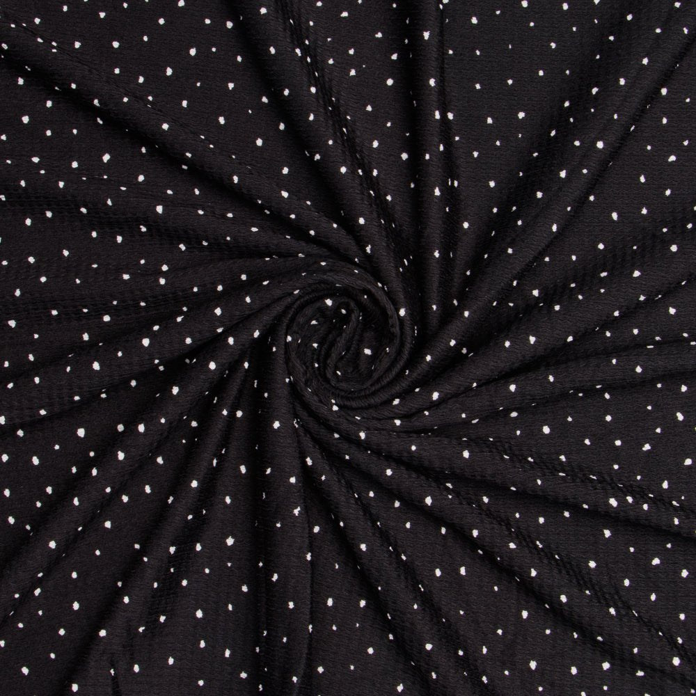 Bubble Knit Black - Ragland Fabrics