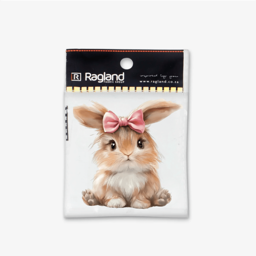 Motif Iron On Badge - Bunny Rabbit - Ragland Fabrics