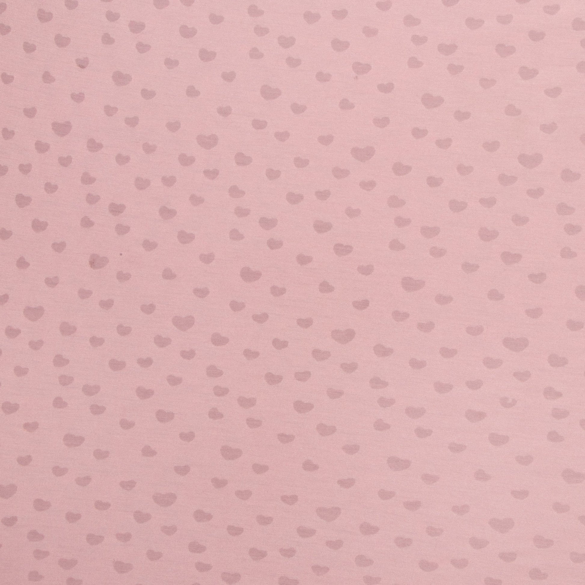 Burn - Out Knit Pink Heart - Ragland Fabrics