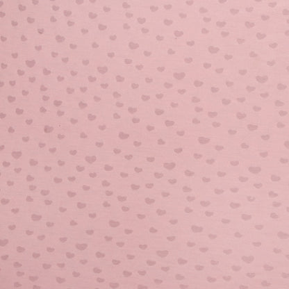 Burn - Out Knit Pink Heart - Ragland Fabrics