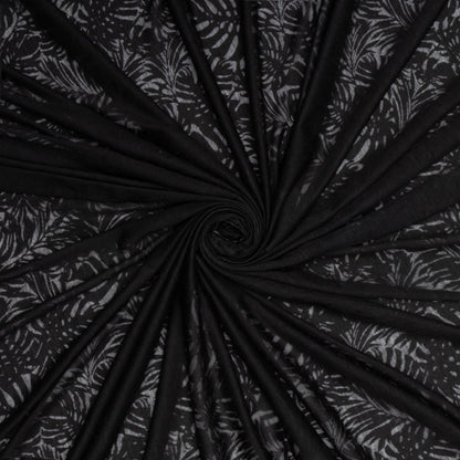 Burn - Out Knit Black - Ragland Fabrics
