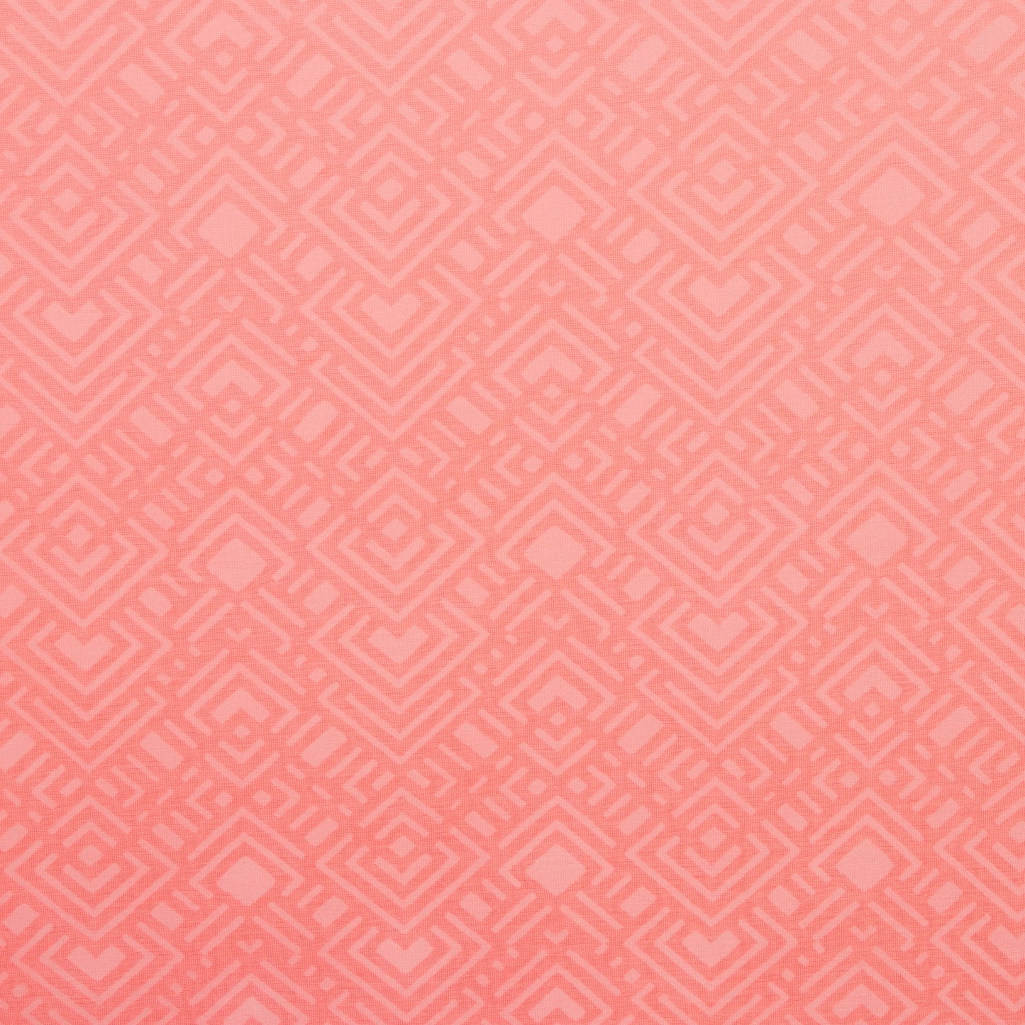 Burn - Out Knit Coral Geo - Ragland Fabrics