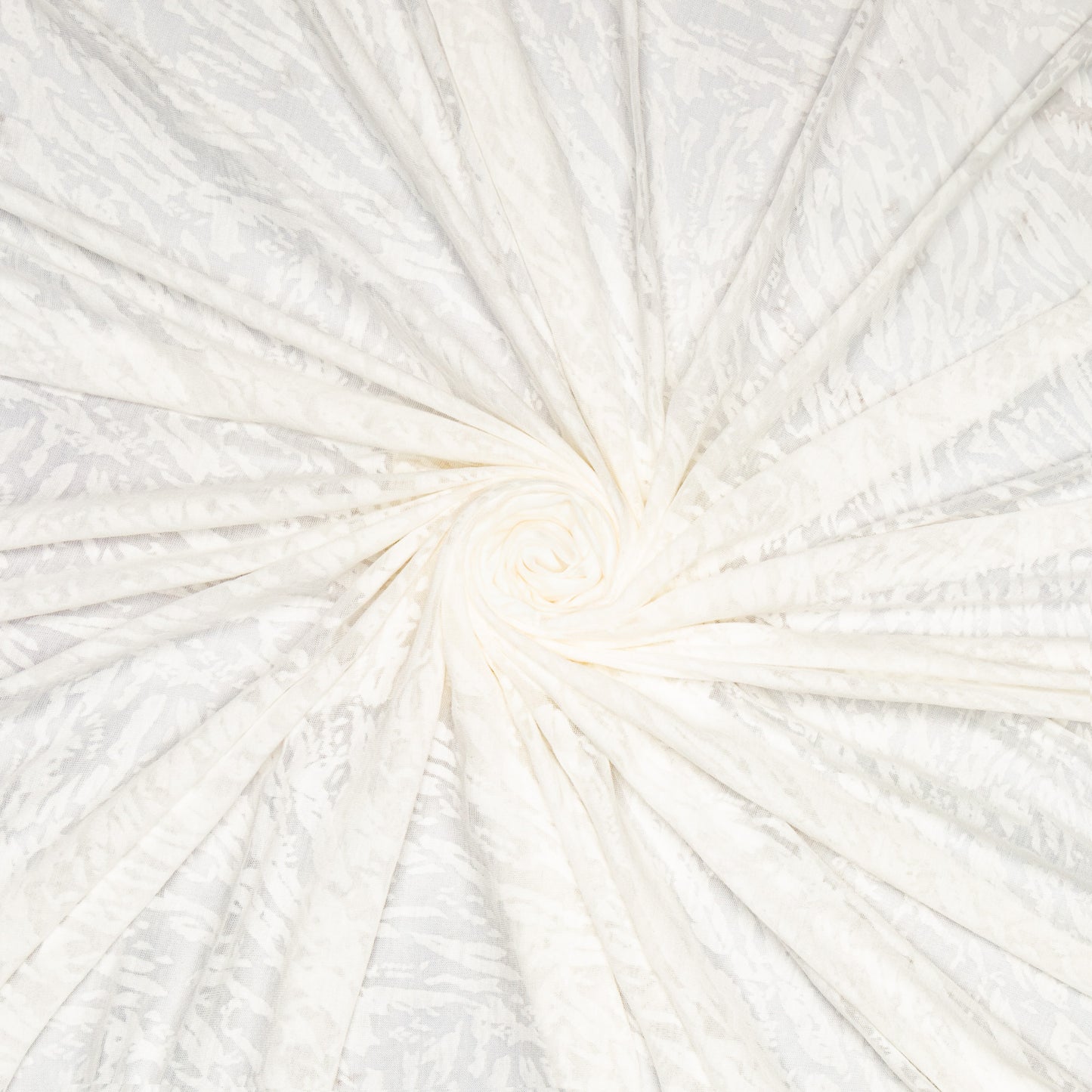 Burn - Out Knit White Feather - Ragland Fabrics