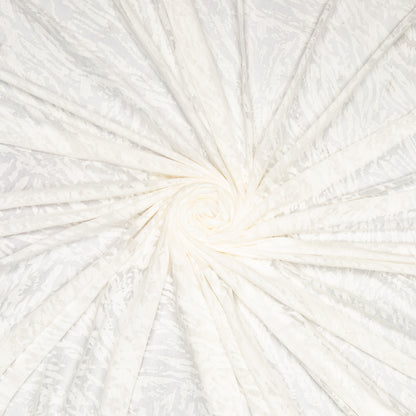 Burn - Out Knit White Feather - Ragland Fabrics