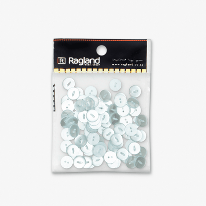 Buttons Fish Eye White - 16.50mm - Ragland Fabrics