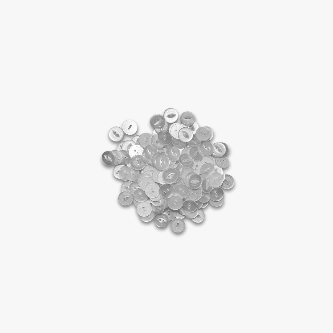 Buttons Shirt 2 Hole White 11.5mm - Ragland Fabrics