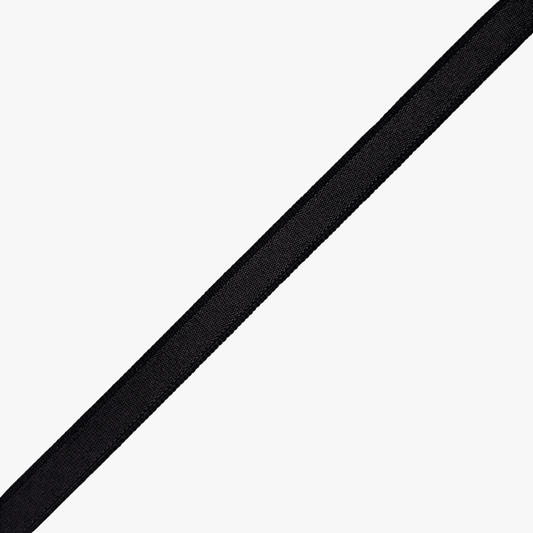 Bra Elastic 12mm Black Sheen - Discontinued - Ragland Fabrics