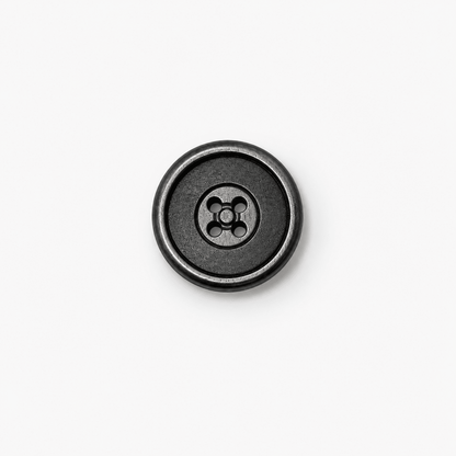 Buttons Shirt 4 Hole SMALL - Gunmetal/Black - Ragland Fabrics