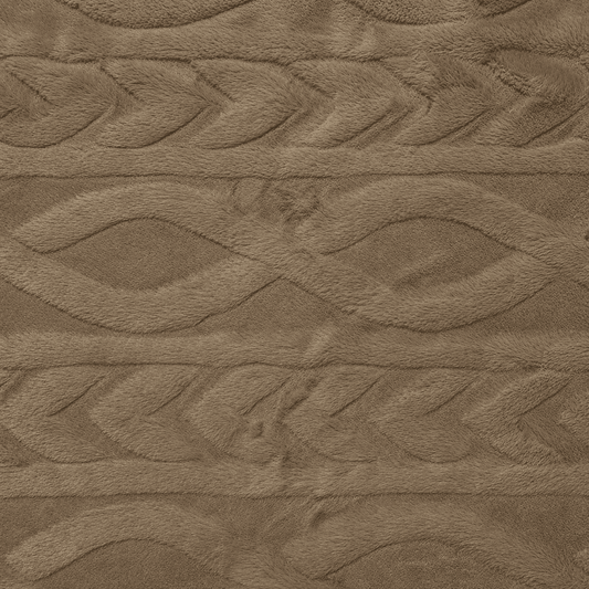 Chain Link Luxury Fur - Stone - Ragland Fabrics
