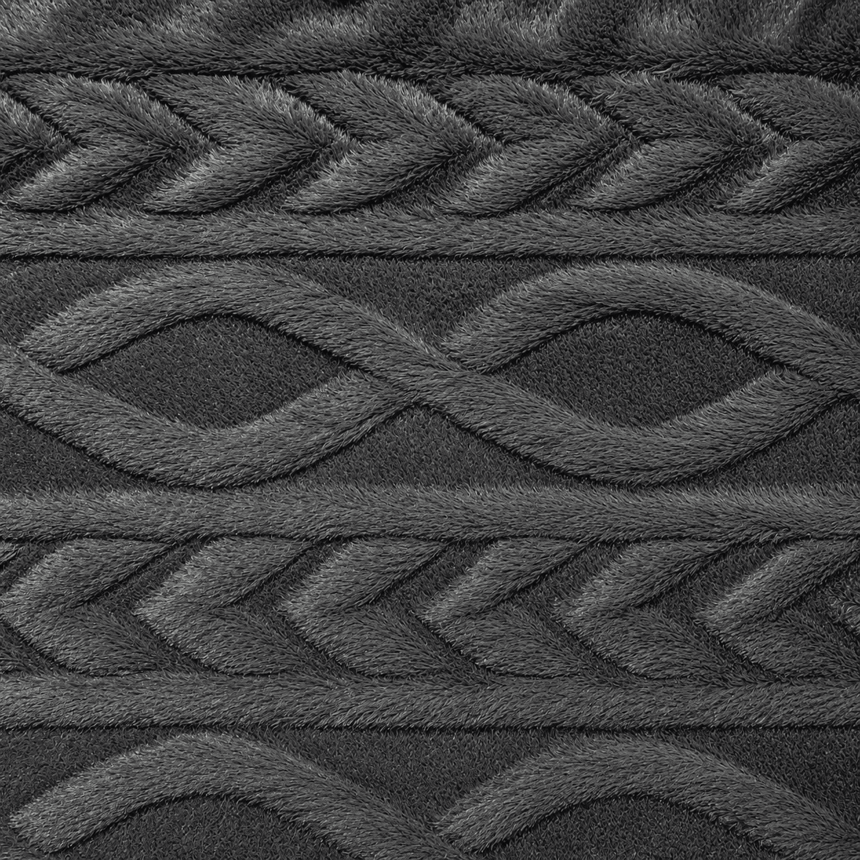 Chain Link Luxury Fur - Charcoal - Ragland Fabrics