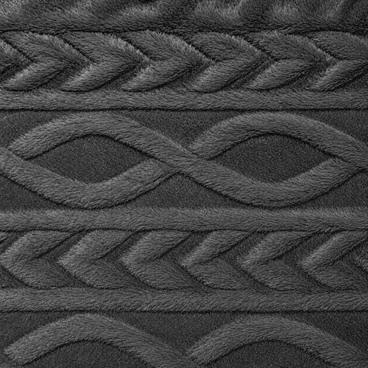 Chain Link Luxury Fur - Charcoal - Ragland Fabrics