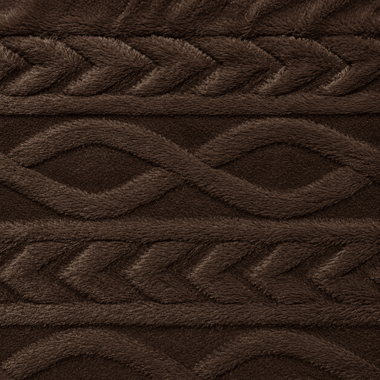 Chain Link Luxury Fur - Chocolate - Ragland Fabrics